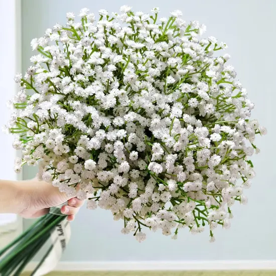 50 Pcs Baby Breath Artificial Flowers Floral Arrangement {4}