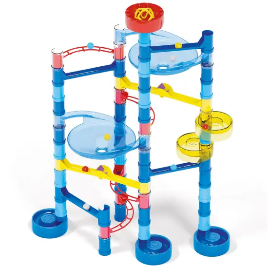 Quercetti: Migoga Run - Ocean &ndash; 93pc Marble Ball Run, Track Building Toy, Slide-Bridges-Spirals-Pipes, Colorful STEM Construction Playset, Kids 5+ {3}