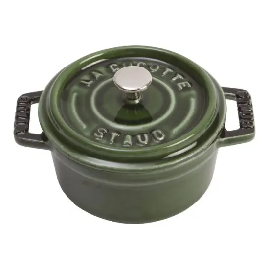 STAUB Cast Iron 0.25-qt Mini Round Cocotte {5}