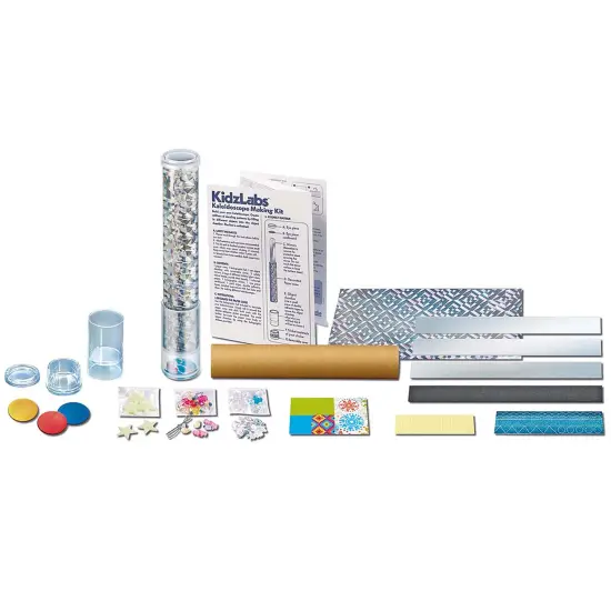 4M: KidzLabs: Kaleidoscope Making Kit - DIY 9.8" Optical Light Physics Toy, Mystic Glow, Colorful Geometric Patterns, All-In-1 STEM Craft Set, Kids 8+ {5}