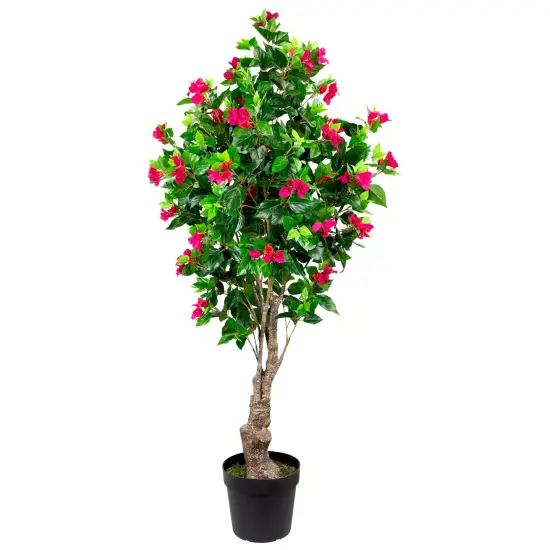 Northlight Potted Artificial Bougainvillea Tree - 74.5" - Pink Green {3}