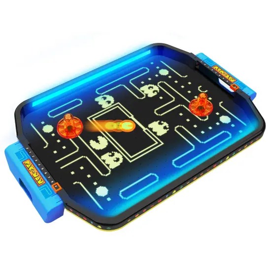 Pac-Man: Arcade Air Hockey - Premium Series, Glow-In-The-Dark Tabletop Game, Motorized Air Cushion, Neon Colors, Licensed, Adults & Kids 6+, 2 Players {3}