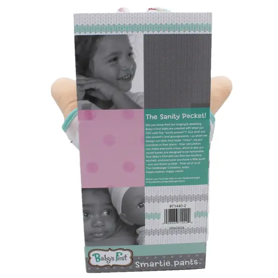 Goldberger Doll Baby's First Smartie Pants Doll with Raspberry White T-Shirt {4}