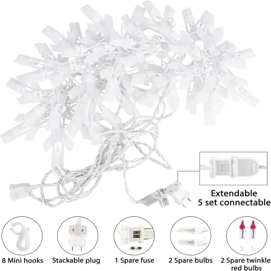 Snowflake Christmas String Lights {5}