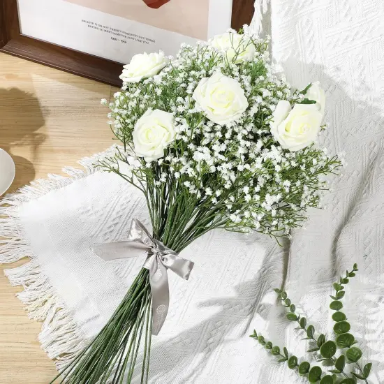 200 Pcs Babys Breath Artificial Flowers Floral Arrangement {2}
