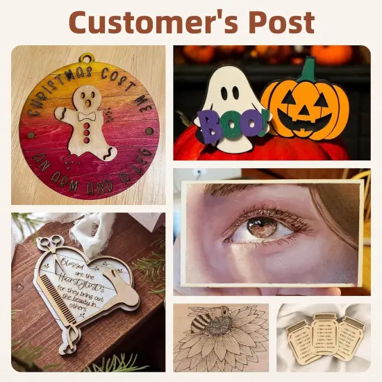 Mahogany Plywood Sheets for Laser Cutting Thin Unfinished Wood Crafts {3}