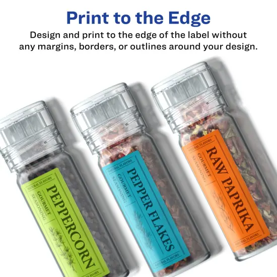 Avery Durable Waterproof Rectangle Labels with Sure Feed, 1" x 2-5/8" {3}