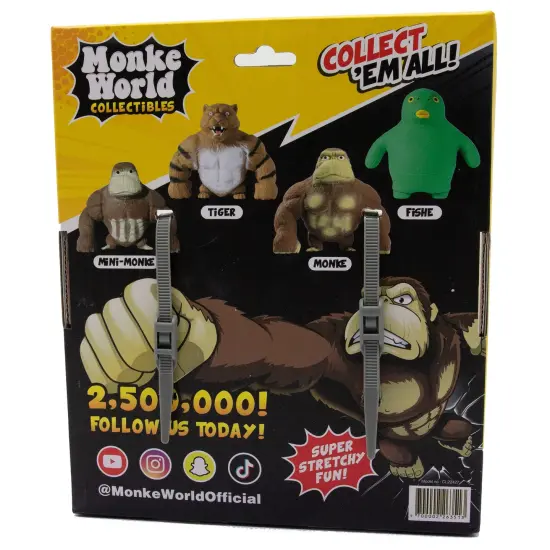 MonkeWorld: Original Stretchy Monkey - The Trending Squishies Fidget Toy, Shape-Pull-Throw, Tough-Tech, Soft Durable Animal Plushie, Adults & Kids 3+ {7}