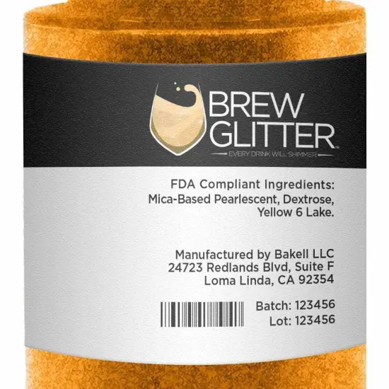 Orange Edible Glitter Spray Pump | Brew Glitter&reg; {6}