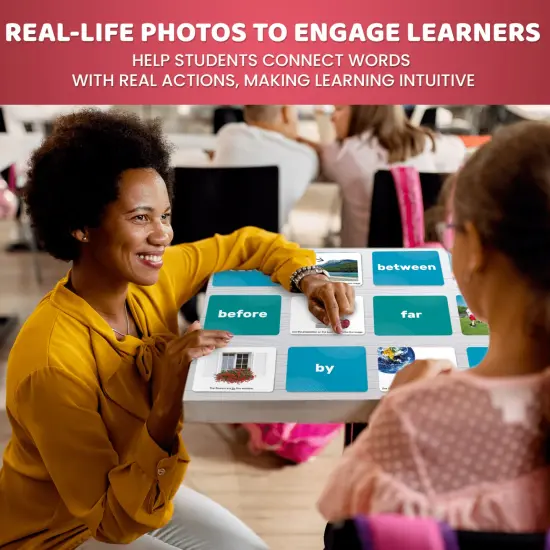 QUOKKA Set of 2 Learning Flash Cards 2x52 - Words&Sentences - Action Verbs - Vocabulary Builder {6}