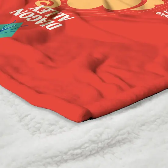 Warner Brothers Harry Potter Silk Touch Sherpa Throw Blanket 50X60 Inches Leaky cauldron {4}