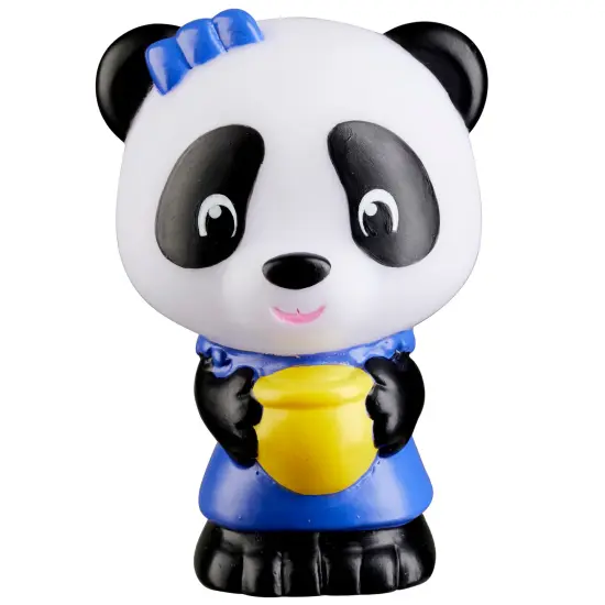 Timber Tots: Panda Family - 4 Character Set, Bear Toy Figurines, 1.75-2" Animal Miniatures w/ Unique Details, Nature Playset, Kids & Toddlers 18Mo+ {6}