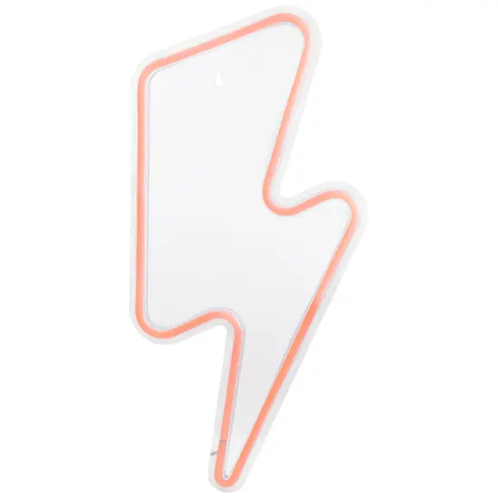 Northlight LED Lightening Bolt Neon Lighted Wall Art - 18.75" - Red {3}