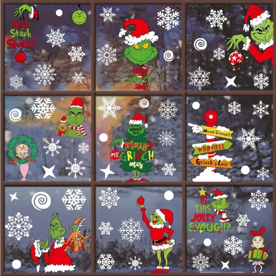 Christmas Window Clings Decorations {3}