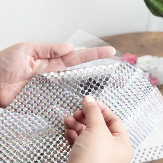 Craft Perfect Gem 10"X10" Gem Sheet 6MM-Iridescent {5}