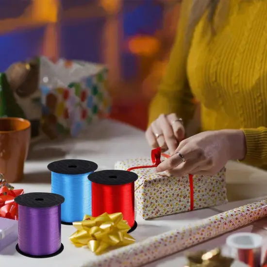 7 Pack Curling Ribbon,1750 Yards Crimped Curling Ribbon Balloon Ribbon Gift Wrap Ribbon Balloon String Shiny Wrapping Ribbon {5}