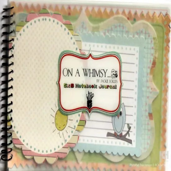Fancy Pants Designs On A Whimsy 5 x 8 Notebook Journal {1}