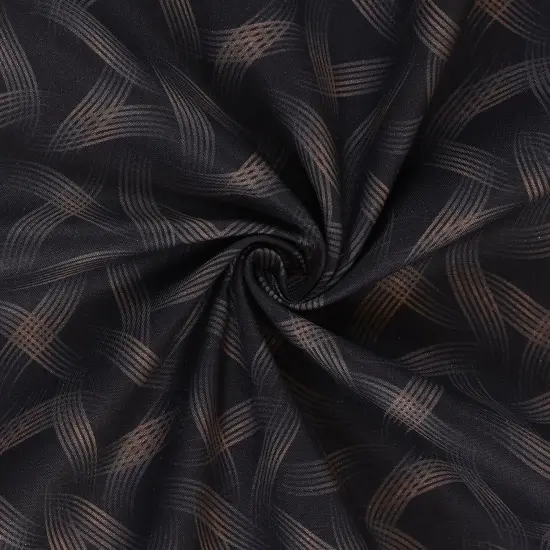 Mook Fabrics Nala Ribbon Print Cotton Fabric [45in. Wide] - By The Yard Brown {3}