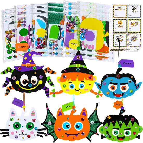 24 Sets Halloween Craft Kits - Fall Autumn Kids {1}