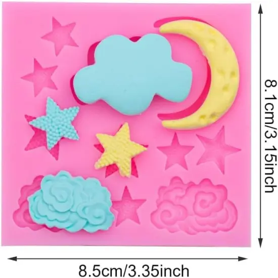 Moon and Star Molds Silicone {3}