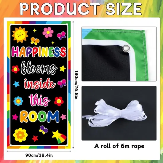 Classroom Colorful Welcome Door Cover Banner Back to School Classroom Decoration {2}