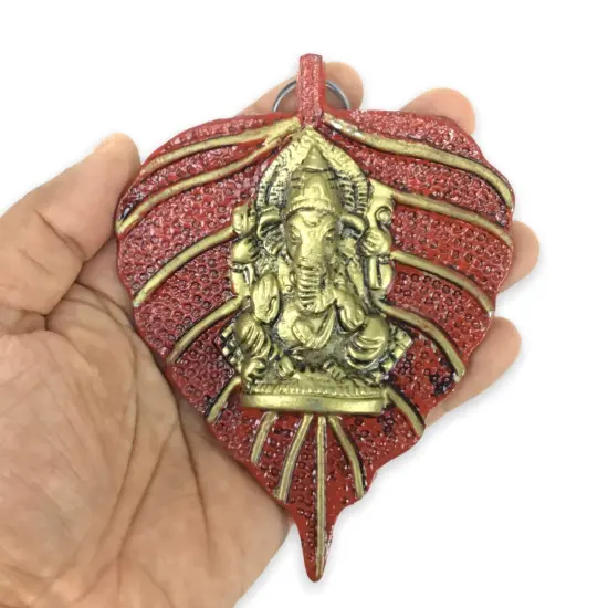 Leaf Ganesha Return Gift, Diwali Navrathri Decoration, Ganesh Wall Decor,housewarming Gift,indian Wedding, Pooja Puja Favor, Idol Statues, Feng Shui {3}