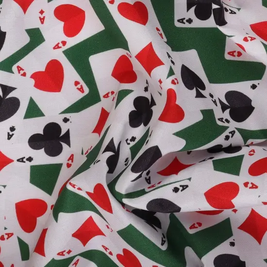 Mook Fabrics Casino Cotton Fabric [45 in. Wide] - By The Yard Aces All Round {2}