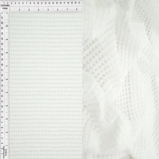 1 Yard Oversize Waffle Solid Knit Fabric 220 GSM, 54/56&Prime; Wide Polyester Rayon Spandex Blend IVORY {1}