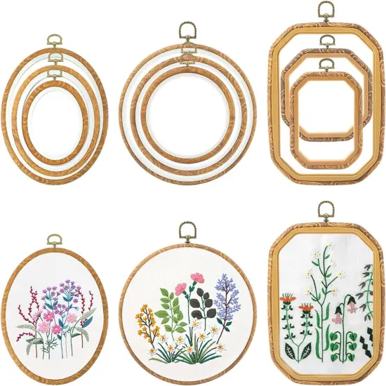 9 Pcs Large Embroidery Frame Decorative Imitated {4}