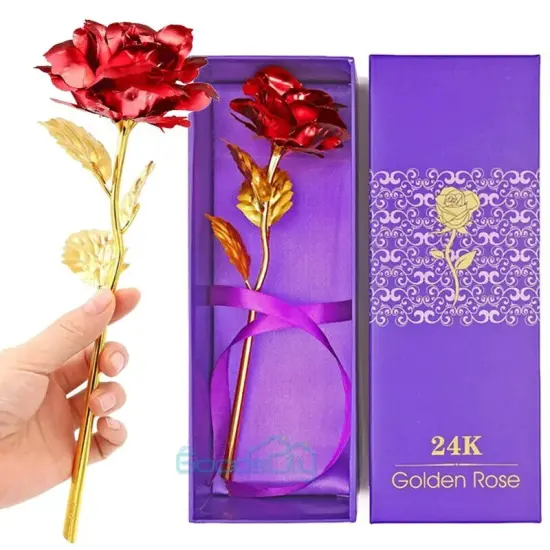 Mothers Day Real Dipped Rose 24k Gold Rose Best Gift Mother's Day Mom Wife Gifts {1}