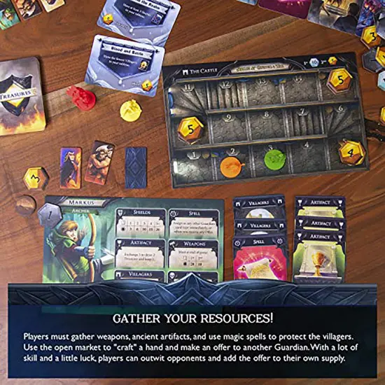 Guardian's Call - Skybound Games, A Bluffing & Deduction Fantasy Board Game, Ages 14+, 2-5 Players {6}