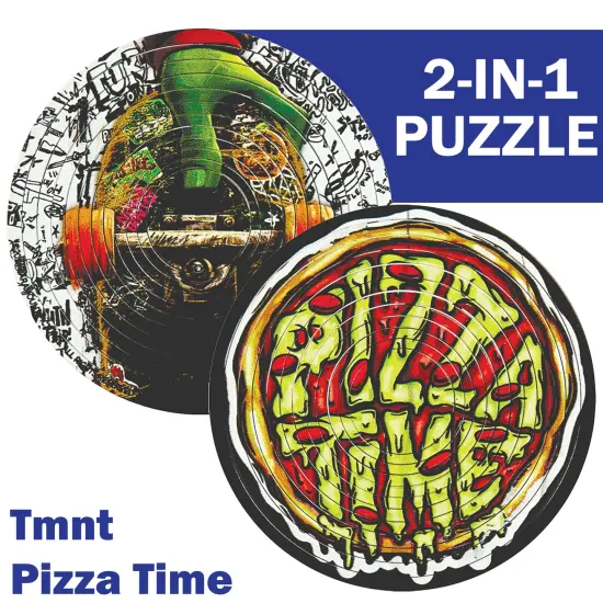 Spin Flip: Puzzle TMNT Pizza Time - 12 Rings - 2-In-1: Double-Sided Puzzle, Spin-Flip-Solve, 360 Degress Of Puzzling, Licensed, Adults & Kids Ages 8+ {3}