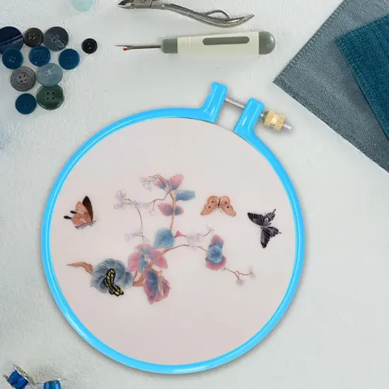 5in Plastic Circle Cross Stitch Hoop Ring {5}