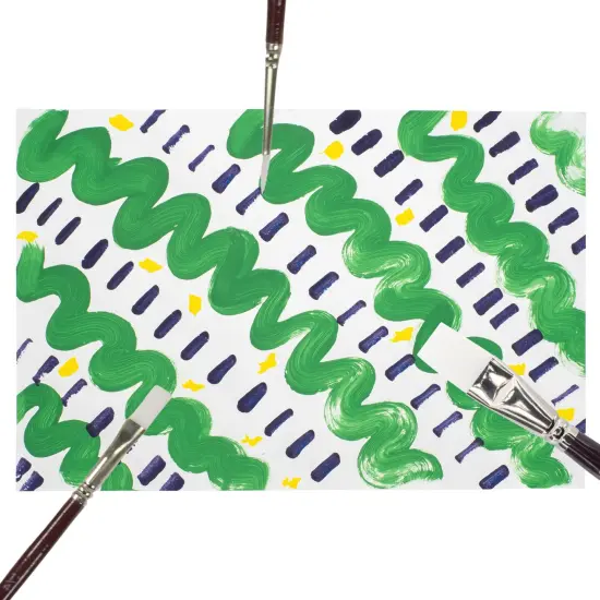 Sax Optimum White Synthetic Taklon Paint Brushes, Assorted Sizes, Set of 72 {7}