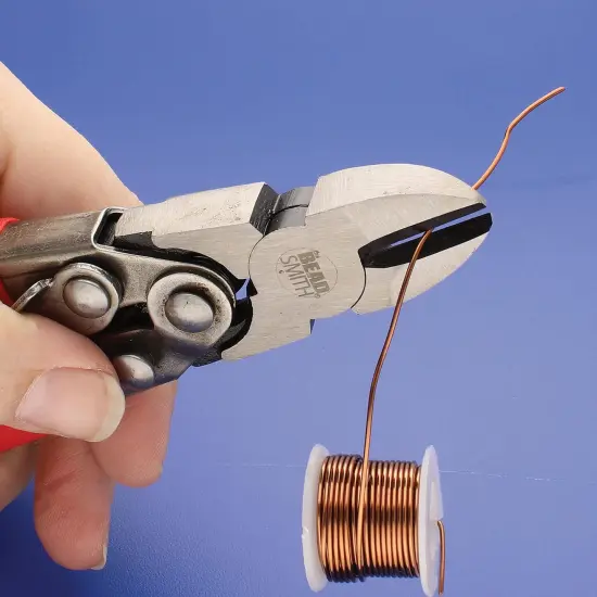 The Beadsmith Heavy Duty Cutter &ndash; 6.5 inches (165mm) &ndash; Hardened Steel Blades &ndash; Red Comfort Grip Handle with Safety Lock &ndash; Tool for Jewelry Making, Electronics and Micro Mechanics {4}