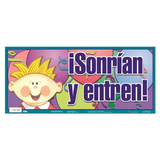 Poster Pals Spanish Educational & Language Variety Teaching Posters,Bilingual Charts, Classroom Decoration and instruction, FSL, 6 Poster Set {6}