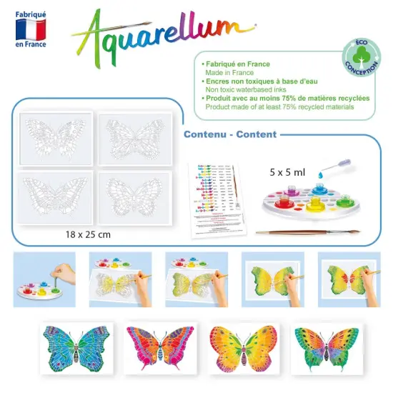 Sentosphere Aquarellum Junior Butterflies {5}