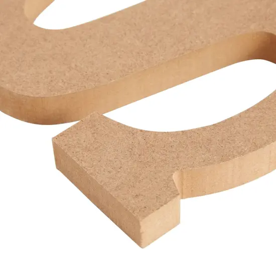 Wooden Alphabet Letters for DIY Crafts, 3D Letters for Home Wall Decor (4 In, 2 of each Letter, 52 Pieces) Brown {7}