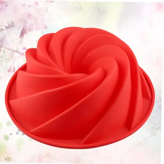 9.5 Inch bunte Cake Pan, Silicone Fluted Para Gelatinas Cake Mold, {4}