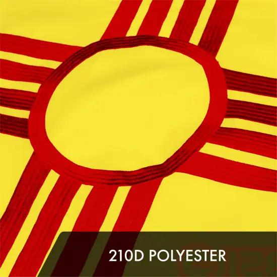 New Mexico State Flag 300D Embroidered Polyester 3x5 Ft {4}
