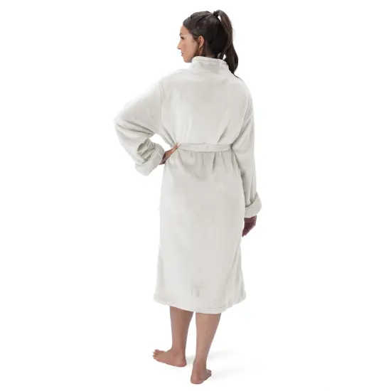 Northwest Unisex Optical White Silk Touch S/M Bathrobe 23&times;41 Inches {3}