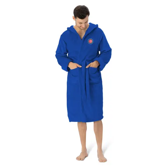 Chicago Cubs MLB Hooded Silk Touch Bath Robe 26&times;47 Inches {1}