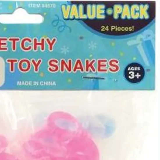 Stretchy Toy Snakes 24 Pc Include 24 Units {4}