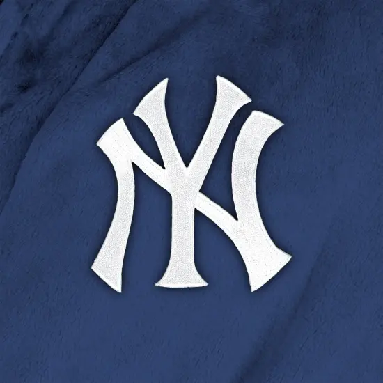 New York Yankees MLB Hooded Silk Touch Bath Robe 26&times;47 Inches {5}