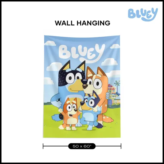 Bluey Hooray Heelers Wall Hanging Tapestry 40X57 inches {6}