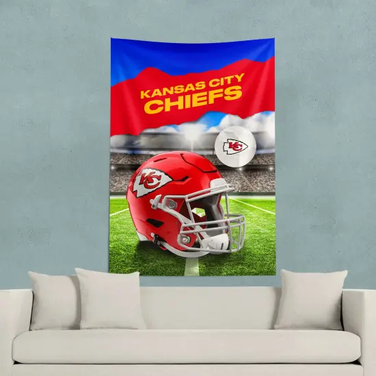 Kansas City Chiefs NFL Midfield Wall Hanging Tapestry 40 x 57 inches {3}