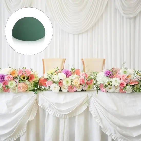 8 Pcs Half Ball Floral Dry Foam {4}