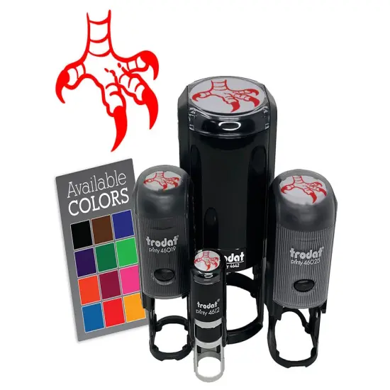 Eagle Hawk Talon Bird Claws Self-Inking Rubber Stamp for Stamping Crafting Planners Sky Blue {7}
