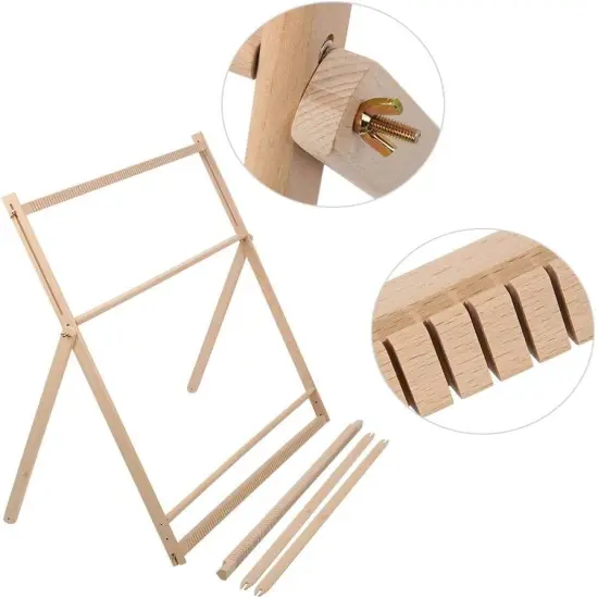Adjustable Weaving Loom Hand Weaving Machine Hand Knitting Loom Tapestry {5}