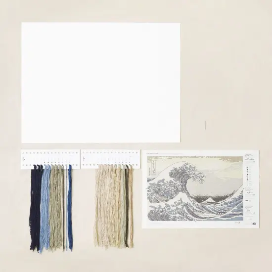 DMC Advanced Cross Stitch Kit-The Great Wave By Katsushika Hokusai {3}